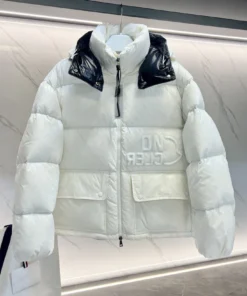 white black hood coats