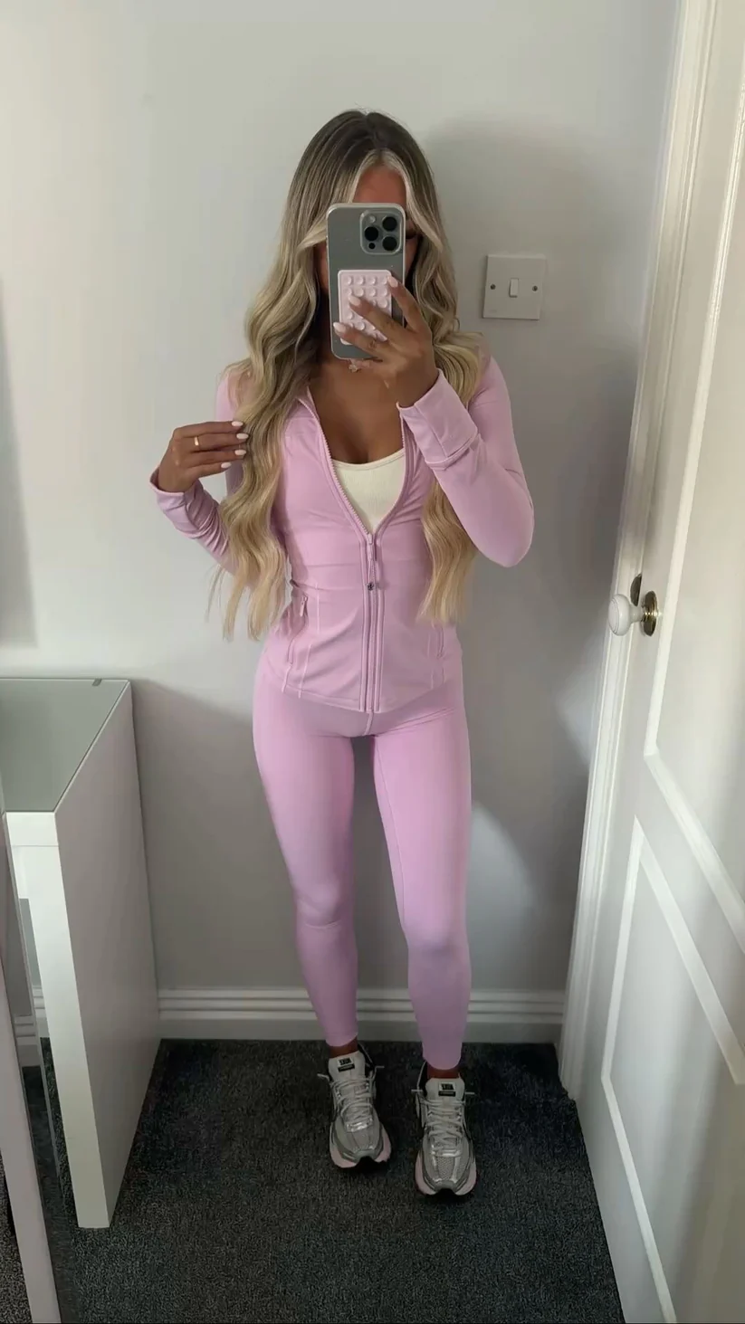 pink set with leggings