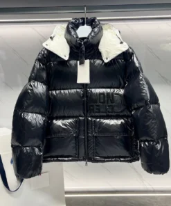 black coat white hoods