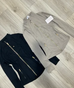 jacket only gold zip