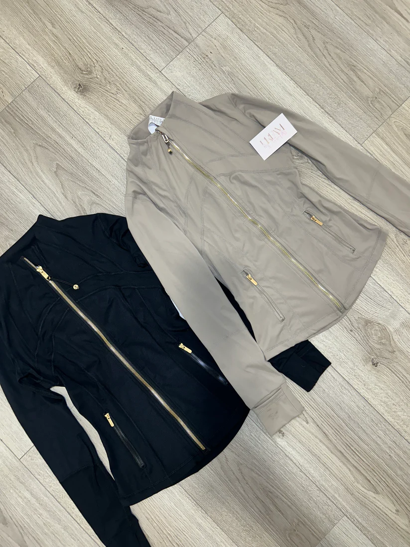 jacket only gold zip