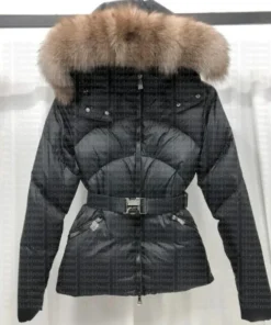 black fur hood coats