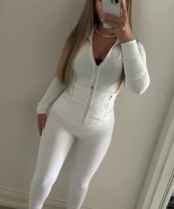 white lululemon leggings sets