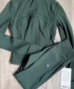 green zip Up set