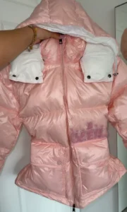 pink puffer coats