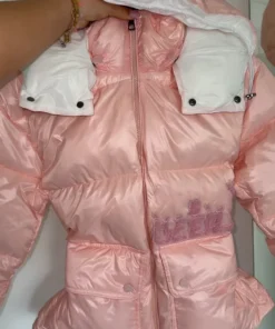 pink puffer coats