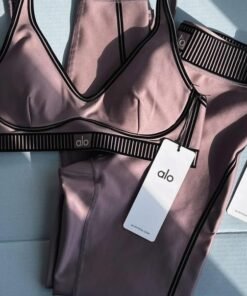 Black Striped Gym Set