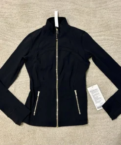 lululemonblack gold zip set flares