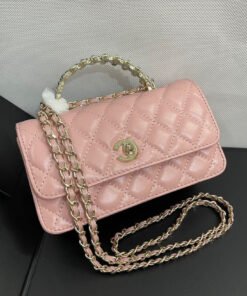 pink gold handle bags