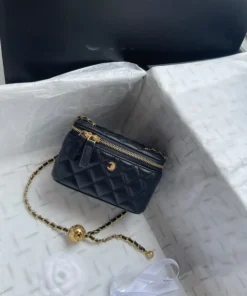 black large vanity bags