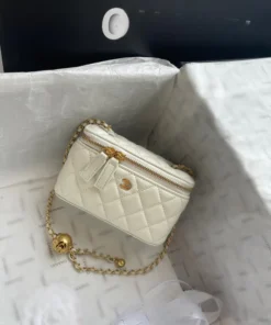 White Large Vanity Bags
