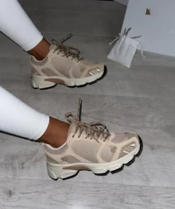 cream/beige trainers