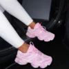 pink trainers