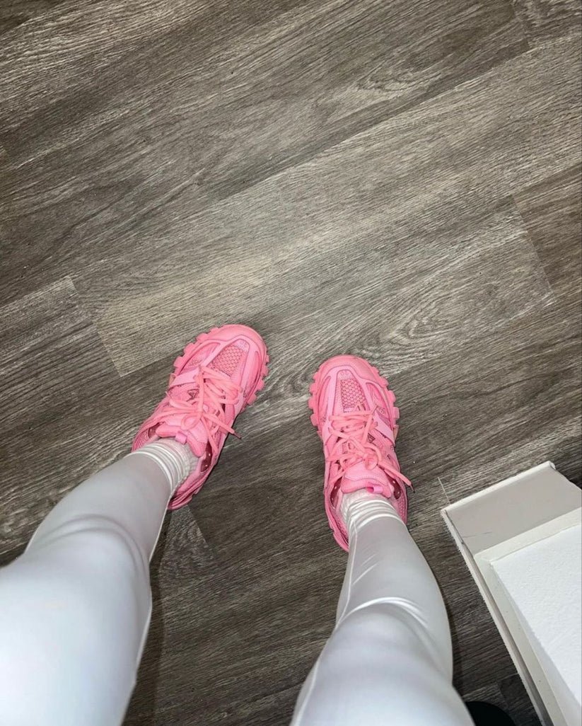 pink trainers