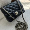 Mini Gold Chain Black Bag