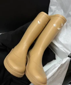 cream boots