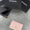 Pink Gold Chain Cross Body Bags